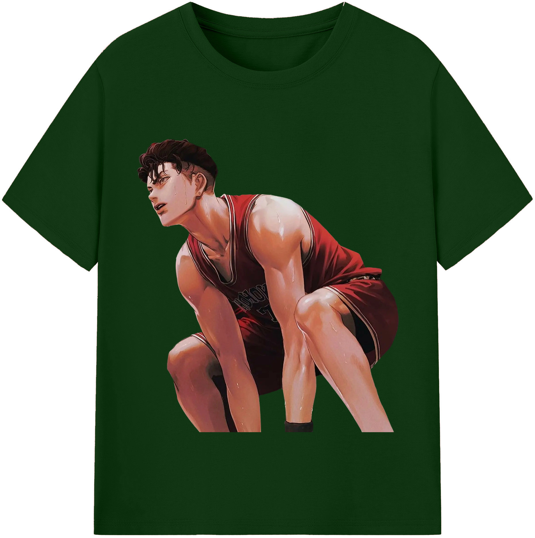 SLAM DUNK／スラムダンク 綿100％半袖Tシャツ（フロントプリント）